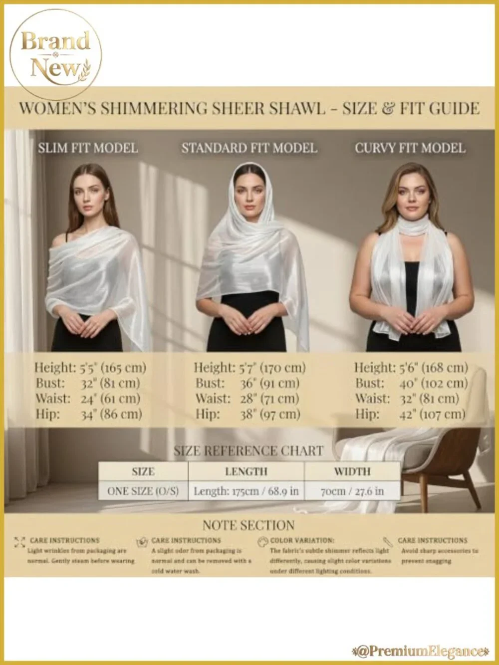 Sheer Chiffon Shawl Wrap Sparkly Evening Scarf for Wedding Party